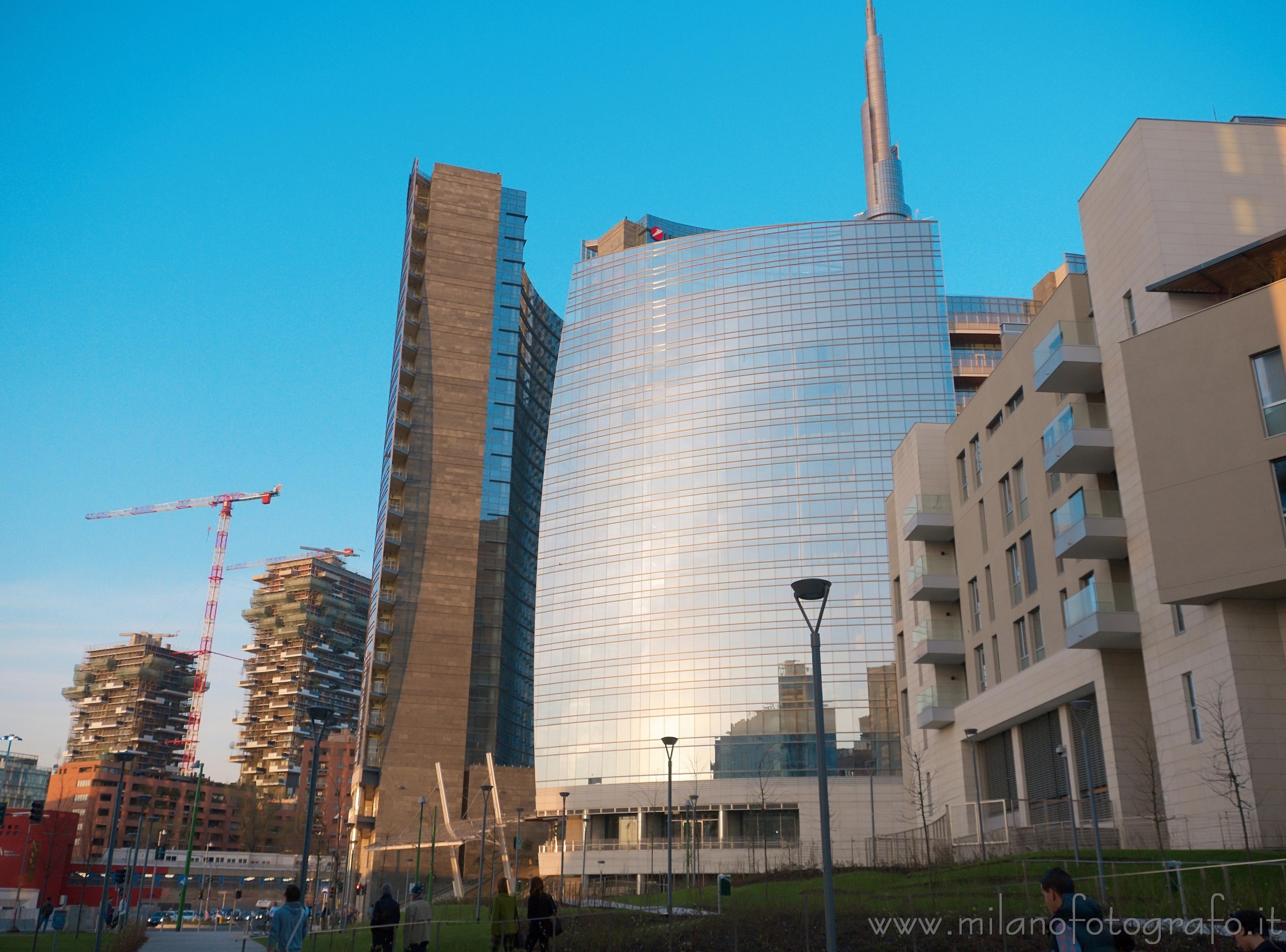 Milan (Italy) - Unicredit Tower and new skyscrapers in Porta Nuova